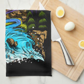 屋外シーン キッチンタオル (四つ折り)