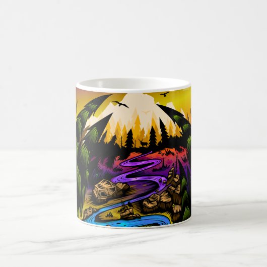 屋外シーン コーヒーマグカップ (中央)