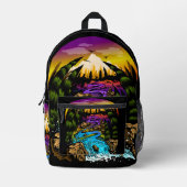 屋外シーン プリントバックパック (正面)