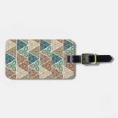 屋外ジオステップ|幾何パターン ラゲッジタグ (正面横)