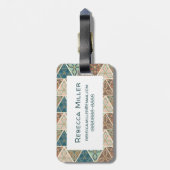 屋外ジオステップ|幾何パターン ラゲッジタグ (裏面縦)