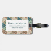 屋外ジオステップ|幾何パターン ラゲッジタグ (裏面横)