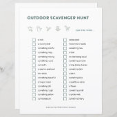 屋外スカベンジャー狩りキッズアクティビティパーティーゲーム (正面/裏面)