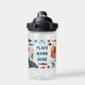 屋外スクールウォーターボトル（名前） ウォーターボトル (背面)