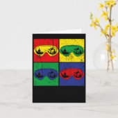 屋外スノーボーデポップ・アートのートアートスポーツスノーボーダースノ カード (黄色い花)