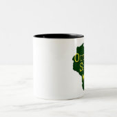 屋外スポーツウィスコンシン-ロゴのコーヒー・マグ ツートーンマグカップ (中央)