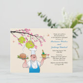 屋外ディナーパーティの招待状 招待状 (スタンド正面)