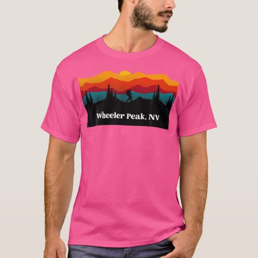 屋外ハイキング自然ホイールピークNvナショナルパー Tシャツ (正面)
