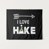 屋外ハイキング自然恋人デザイン タペストリー (正面(横))