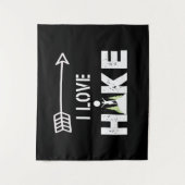 屋外ハイキング自然恋人デザイン タペストリー (正面)