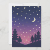 屋外バックヤードムービーナイト誕生日 招待状 (裏面)