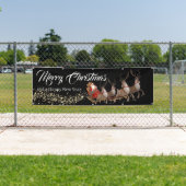 屋外バナーサンタ・トナカイ・メリークリスマス 横断幕 (インサイチュ)