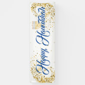 屋外バナーハッピーハヌカー 横断幕 (縦)