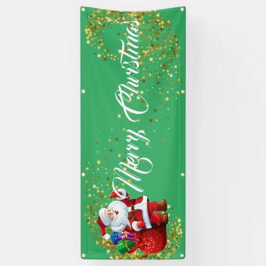 屋外バナーメリークリスマス 横断幕 (縦)