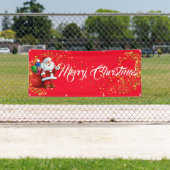 屋外バナーメリークリスマス 横断幕 (インサイチュ)