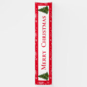 屋外バナー – メリークリスマスバナー 横断幕 (縦)