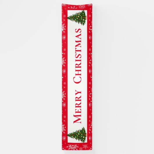 屋外バナー – メリークリスマスバナー 横断幕 (縦)