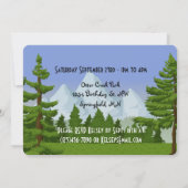 屋外バースデーパーティーへの招待 招待状 (裏面)