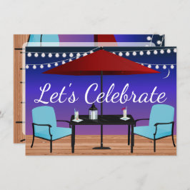 屋外パーティの招待状 招待状