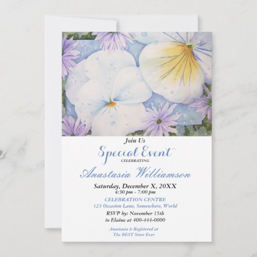 屋外パーティーイベント招待状 招待状 (正面)