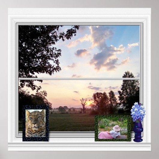 屋外ビュー – 霧の朝 ポスター (正面)