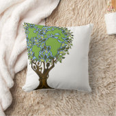 屋外ファミリーツリー装飾装飾用クッション クッション (ブランケット)