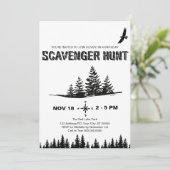 屋外フォトスカベンジャー狩り、ボーイ誕生日 招待状 (スタンド正面)