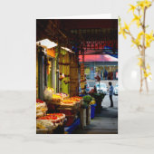 屋外フラワーマーケットカード カード (黄色い花)