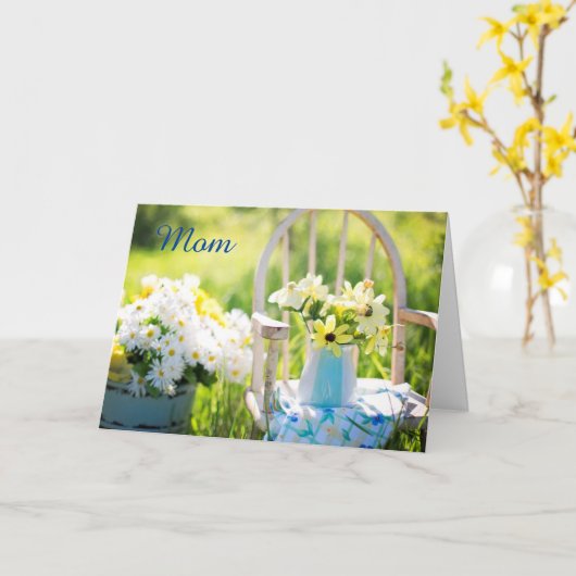 屋外フローラと静物母の日 カード (黄色い花)