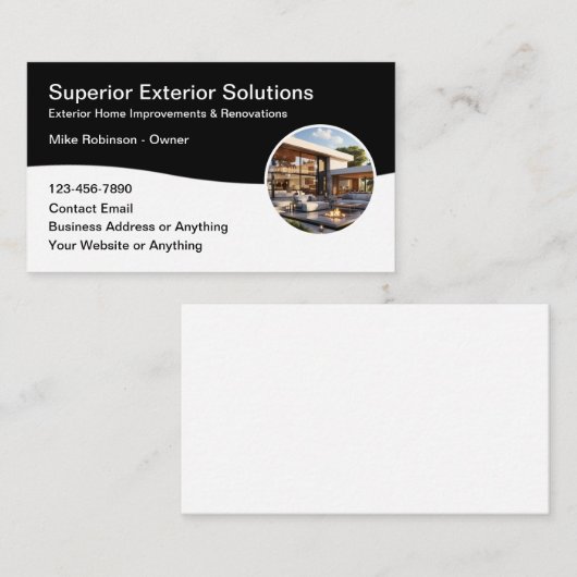 屋外ホームの改修及び改造 名刺 (正面/裏面)