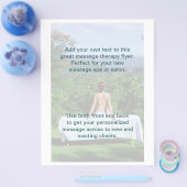 屋外マッサージ写真 チラシ (シングル)