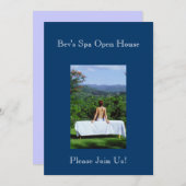 屋外マッサージ写真 招待状 (正面/裏面)