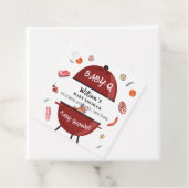 屋外モダン裏庭BBQベビーシャワー フェイバータグ (インサイチュ)