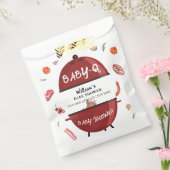 屋外モダン裏庭BBQベビーシャワー フェイバーバッグ (封をした状態)