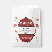 屋外モダン裏庭BBQベビーシャワー フェイバーバッグ (正面)