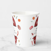 屋外モダン裏庭BBQベビーシャワー 紙コップ (左)