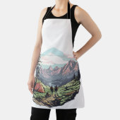 屋外ユニーク、レトロ/ヴィンテージグラフィック エプロン (インサイチュ)