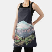 屋外ユニーク、レトロ/ヴィンテージグラフィック エプロン (インサイチュ)