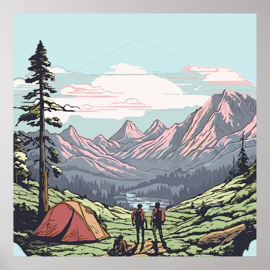 屋外ユニーク、レトロ/ヴィンテージグラフィック ポスター (正面)