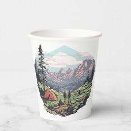 屋外ユニーク、レトロ/ヴィンテージグラフィック 紙コップ