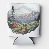 屋外ユニーク、レトロ/ヴィンテージグラフィック 缶クーラー (正面)