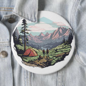 屋外ユニーク、レトロ/ヴィンテージグラフィック 缶バッジ (インサイチュ)