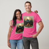 屋外ランドスケープマウンテンズデザインアクティブ Tシャツ (ユニセックス)