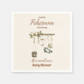 屋外リトルフィッシャーマン魚釣りベビーシャワー スタンダードカクテルナプキン (正面)
