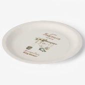 屋外リトルフィッシャーマン魚釣りベビーシャワー ペーパープレート (アングル)