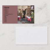 屋外レストランビジネスカード 名刺 (正面/裏面)