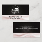 屋外ワイン |絹のカーテンの背景 名刺 (正面/裏面)