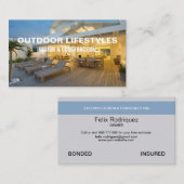 屋外住宅請負業者 名刺 (正面/裏面)