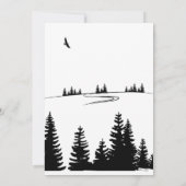 屋外写真宝探しゲーム、少年の誕生日 招待状 (裏面)