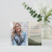 屋外写真 卒業発表 & 感謝 ポストカード (スタンド正面)